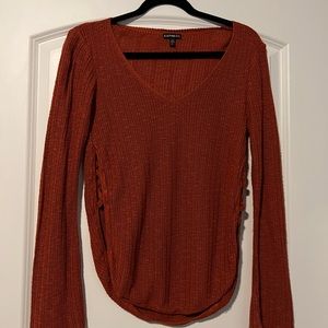 Express Rustic Orange Sweater